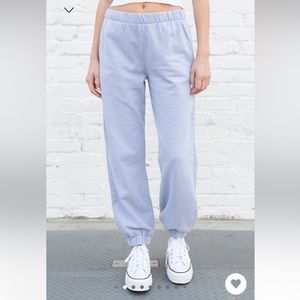 Light blue brandy Melville Rosa sweatpants